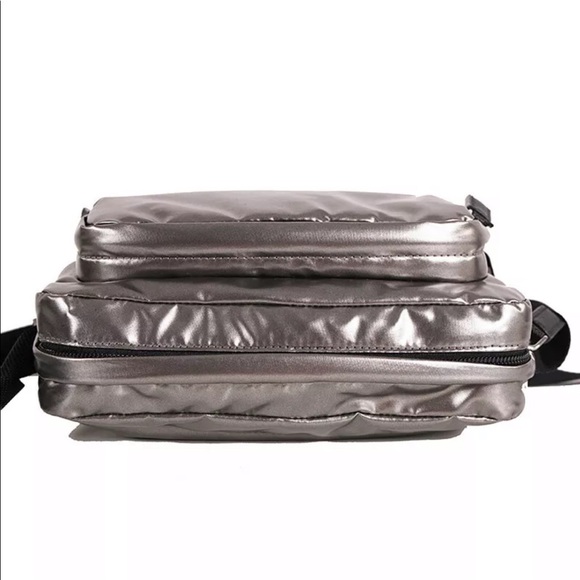 Auth NWT PRADA Silver Fabric Futuristic Bag - Picture 7 of 11